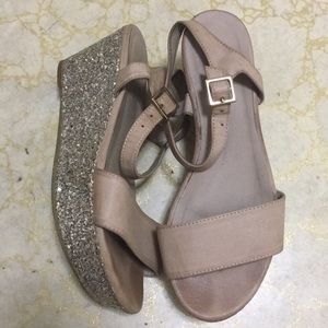 Call it spring nude sparkle sandal